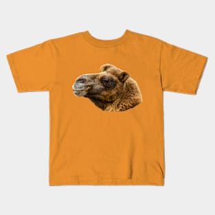 Majestic head of an adult Bactrian Camel Kids T-Shirt